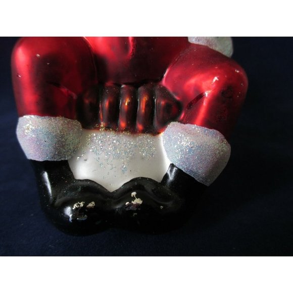 Vintage Christopher Radko Mercury Style Glass Santa On Sleigh w/ Bottle Ornament - Picture 12 of 12